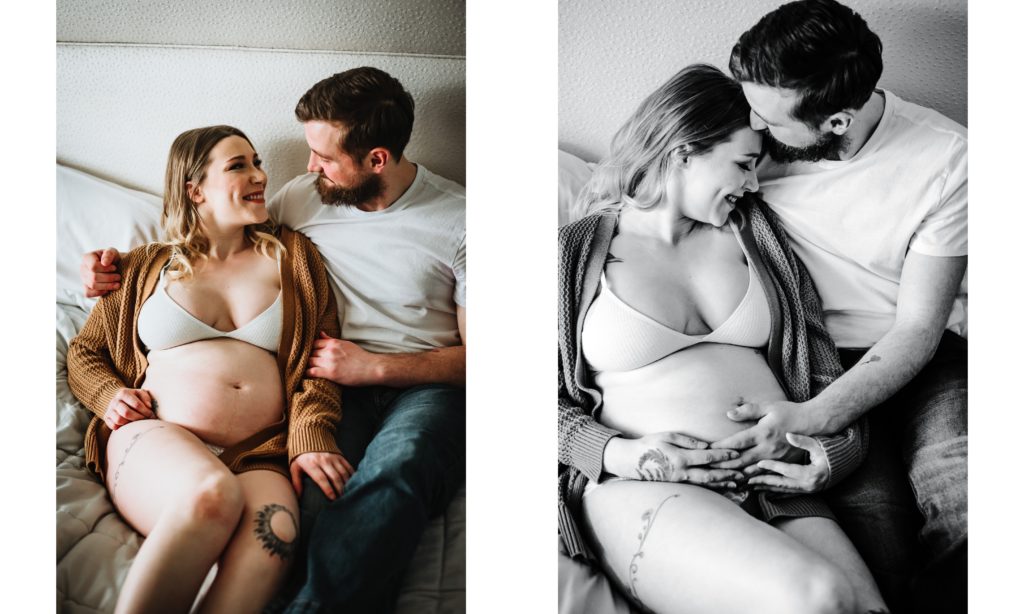 maternity session snuggles