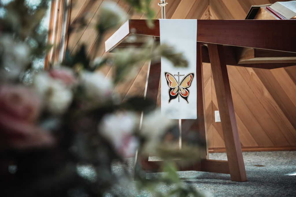 butterfly church banner