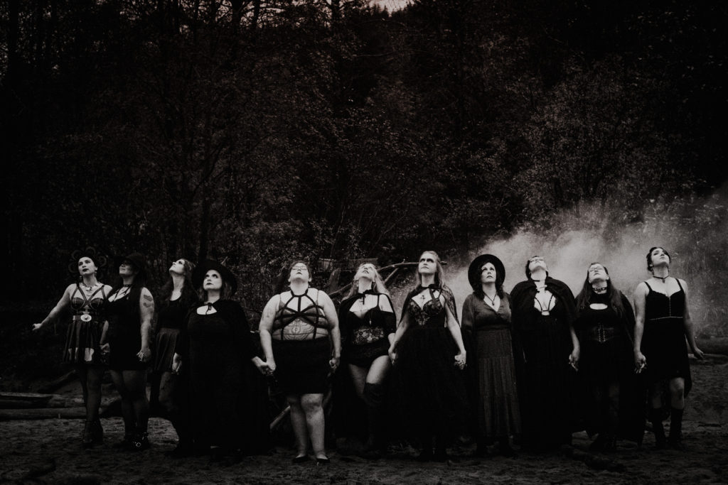 witch coven styled shoot on beach