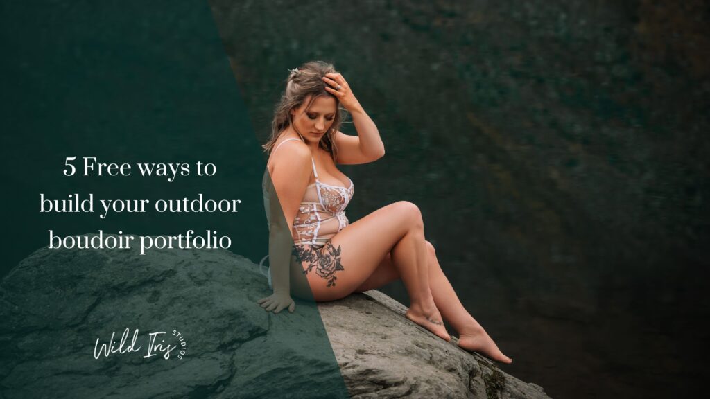 outdoor boudoir photography portfolio banner image